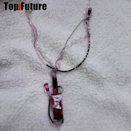 Women Men Harajuku Gothic Lolita Cosplay Punk Syringe necklace Subculture Spice Y2K Girl Collar bloody choker chokers Turques