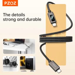 PZOZ For usb c to type c lightning magnetic cable Fast Charging iPhone iPad MacBook Charger mobile phone cables organizer bag