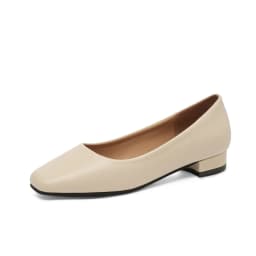 New Flat Women Loafers Simple Low Heels Office Work Casual Shoes Slip on Flat Footwear Ladies Square Toe Shoes Work Shoes