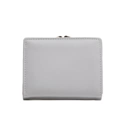 New Purse Female Japan and South Korea Small Fresh PU Solid Color Three Fold Bag Multi-Card Folding Large Capacity Coin Student