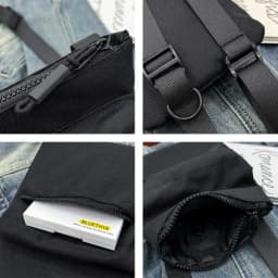 Women Men Nylon Shoulder Bag Fashion Leisure Solid Color Waterproof Cross-body Bag Messenger Bags Outdoor Sports Cellphone Pouch