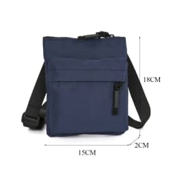 Women Men Nylon Shoulder Bag Fashion Leisure Solid Color Waterproof Cross-body Bag Messenger Bags Outdoor Sports Cellphone Pouch