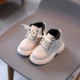 Girls PU Leather Boots Kids Ankle Boots For Boys Children Soft Sole Boots Non-slip Outdoor Shoes Fashion Toddler Kids Short Boot
