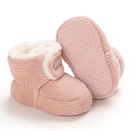 Winter Baby Cotton Shoes Thick Plush Snow Boots Soft Casual Walking Shoes for 0-18 Month Old Comfortable Toddler Footwear