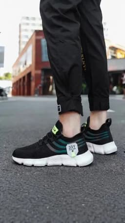 Men Casual Sports Shoes Breathable Lightweight Sneakers Anti-slip Flats Outdoor Running Walking Tenis Athletic Jogging Shoes