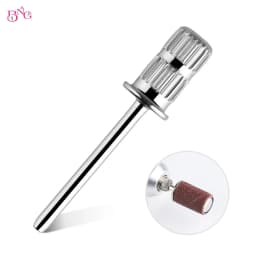 BNG 10Pcs Mandrel Nail Drill Bits for Nail Sanding Bands Nail Drill Shaft 3/32'' Drill Bits for Nails Mandrel Bit Manicure Tools