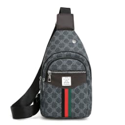 Men's Multifunction Messenger Bag Shoulder Cloth Chest Bags Crossbody Casual  Handbag with Earphone Hole