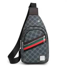 Men's Multifunction Messenger Bag Shoulder Cloth Chest Bags Crossbody Casual  Handbag with Earphone Hole