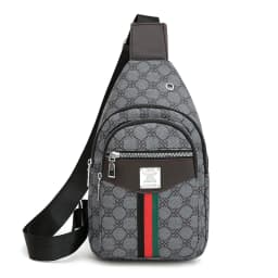 Men's Multifunction Messenger Bag Shoulder Cloth Chest Bags Crossbody Casual  Handbag with Earphone Hole