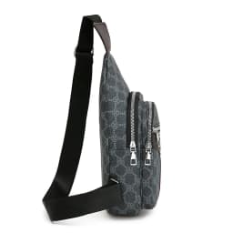 Men's Multifunction Messenger Bag Shoulder Cloth Chest Bags Crossbody Casual  Handbag with Earphone Hole