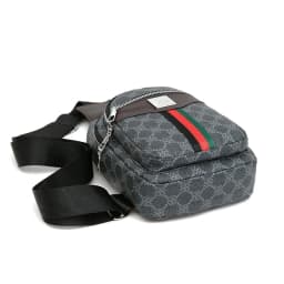 Men's Multifunction Messenger Bag Shoulder Cloth Chest Bags Crossbody Casual  Handbag with Earphone Hole