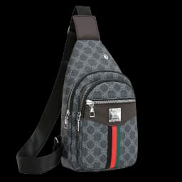 Men's Multifunction Messenger Bag Shoulder Cloth Chest Bags Crossbody Casual  Handbag with Earphone Hole