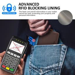 Crazy Horse Leather Business Card Holder Wallet RFID Bank/ID/Credit Card Case Anti Demagnetization Organizer Wallets