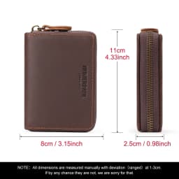 Crazy Horse Leather Business Card Holder Wallet RFID Bank/ID/Credit Card Case Anti Demagnetization Organizer Wallets