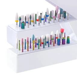 30Pcs Nail Drill Bits Ceramic Diamond Cuticle Efile Carbide Remover for Home Salon Acrylic Gel Nail Manicure Pedicure Tools