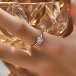 MODIAN 925 Sterling Silver Vintage Sunflower Delicate Opal Trendy Ring For Women White Gold Plated Stackable Fine Jewelry Gift