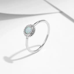 MODIAN 925 Sterling Silver Vintage Sunflower Delicate Opal Trendy Ring For Women White Gold Plated Stackable Fine Jewelry Gift