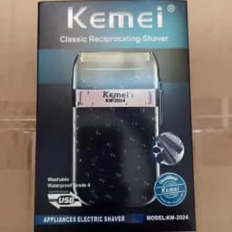 Kemei KM-2024 USB Charging Electric Shaver For Men Reciprocating Twin Blade Razor Shaver Beard Trimmer Shaving Machine