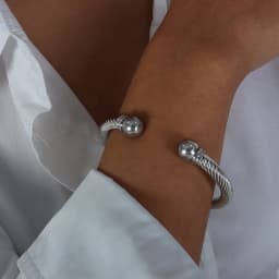 Liora Simple Twisted Cuff Bracelets For Women Men 316L Stainless Steel Round Wristband Bangle Unisex Fashion Waterproof Jewelry