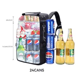 New Picnic Cooler Bag Large Capacity Camping Meal Hikking Thermal Backpack with Bottle Opener Leakproof Insulated Lunch Bag