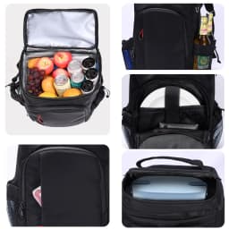 New Picnic Cooler Bag Large Capacity Camping Meal Hikking Thermal Backpack with Bottle Opener Leakproof Insulated Lunch Bag