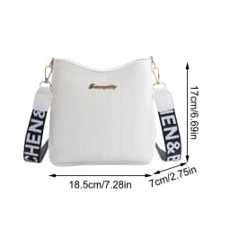 New Women'S Classic Shoulder Handbag Multi-Functional Fashion Crossbody Bag Wide Shoulder Strap Mini Pu Leather Mobile Wallet
