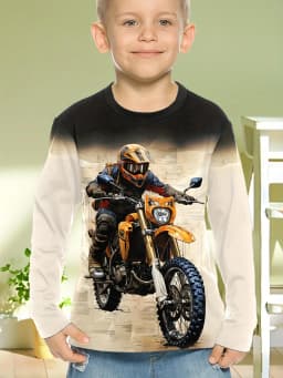 Children's Clothing Boys Tshirt Long Sleeve Cool Gamepad Pattern Print Kids Spring Fall Clothes Novelty Boy Clothes O-Neck Tops