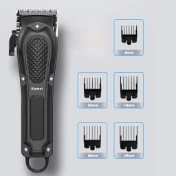 Kemei cordless professional hair clipper beard hair trimmer for men electric beard hair cutting kit machine rechargeable lithium