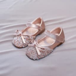 Chic Girl Shoes Rhinestone Chic Children's Leather Shoes Spring Autumn Bowknot Kids Fashion Princess Causal Party Flat Shoes