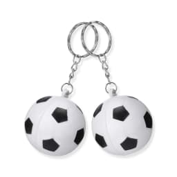 24 Pack White Soccer Keychains,Mini Soccer Stress Ball Keychains,Sports Ball Keychains,School Carnival Reward for Kids