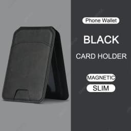 Magsafe Card Wallet Phone Stand PU Leather Magnetic Card Holder Phone Cases Bracket Stand with Kickstand for IPhone 13/14/15/16
