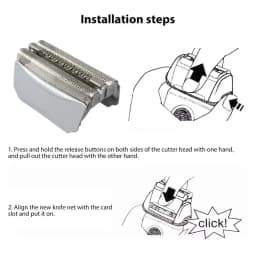 51S Replacement Head Foil&Cutter blade for Braun Series 5 and 8000 Series,590cc,8595,8985,8975,8991,8995,8985,wfs1,wfs2