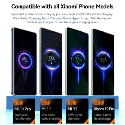 6A 120W EU Fast USB Wall Charger For Xiaomi 11 12 13 14 15 Ultra Redmi Note 11T 12 13 POCO F6 X5 Pro Type C Turbo Charging Cable
