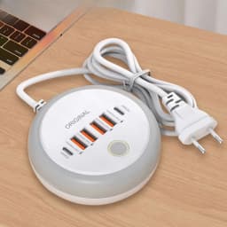 50W Multi Ports Power Strip USB Socket Type C Fast Charging Wall Charger For iPhone 16 Xiaomi Quick Charge Mobile Phone Charger