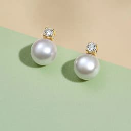 Senlissi-New Fashion 6A Lofty 8-12mm Freshwater Pearl Stud 18k Earrings for Women S925 Sterling Silver Jewelry Girlfriend Gifts