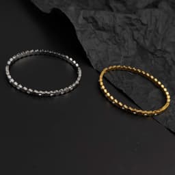 New Gold Plated Stainless Steel Honeycomb Zircon Hexagon Bracelet for Women, Wedding Party Jewelry