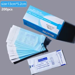 200pcs/box Nail Art Empty Sterilizing Bags Disposable 26*14cm Self-Sealing Sterilization Pouches Bag Manicure Nail Art Tools K3