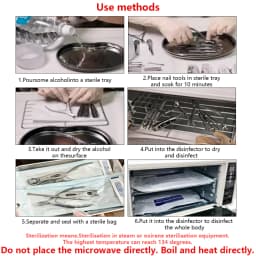 200pcs/box Nail Art Empty Sterilizing Bags Disposable 26*14cm Self-Sealing Sterilization Pouches Bag Manicure Nail Art Tools K3