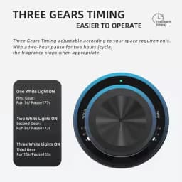 Smart Car Air Freshener Battery Operated Waterless Essential Oil Diffuser Auto ON/Off Portable Aroma Diffuser for Home Office