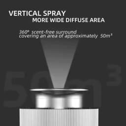 Smart Car Air Freshener Battery Operated Waterless Essential Oil Diffuser Auto ON/Off Portable Aroma Diffuser for Home Office