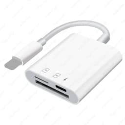 4in1 TF SD Card Reader for iPhone with iOS Charging Adapter OTG Cable Camera Adapter Memory Card Reader Micro SD Card Converter