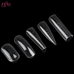BNG Wide Size Dual Forms Nails Square Coffin Almond Nail Extension Mold False Nail Tips UV Gel Quick Building Mold Manicure Tool