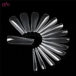 BNG Wide Size Dual Forms Nails Square Coffin Almond Nail Extension Mold False Nail Tips UV Gel Quick Building Mold Manicure Tool