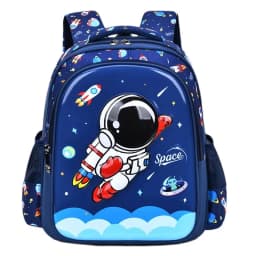 Children's Shoulder Bag Kid Backpack Cartoon 3D Stereoscopic Astronaut Little Boy Dream Schoolbag Waterproof Elementary School