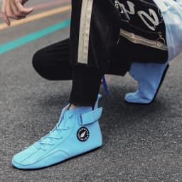 YRZL Men's High Top Casual Artificial Leather Shoes Lightweight Anti-Slip Soft Soles Comfortable Walking Fashion Shoes for Men