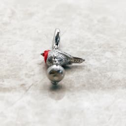 Red Robin Bird Dangle Charm For Women 925 Sterling Silver Cute Brand New Gift