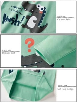T-Shirt+Shorts 2-Piece Set Cotton Pajama Cartoon Bear Dinosaur Kid Baby Boys Girls Summer Casual Tracksuit Clothes Sut 1-4 Years