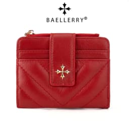 Baellerry New Short Simple Women Wallet High Quality Card Holder Buckle Zipper Coin Pocket Female Wallet Small Women's Card Bag