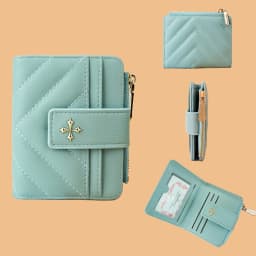 Baellerry New Short Simple Women Wallet High Quality Card Holder Buckle Zipper Coin Pocket Female Wallet Small Women's Card Bag