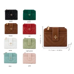Baellerry New Short Simple Women Wallet High Quality Card Holder Buckle Zipper Coin Pocket Female Wallet Small Women's Card Bag